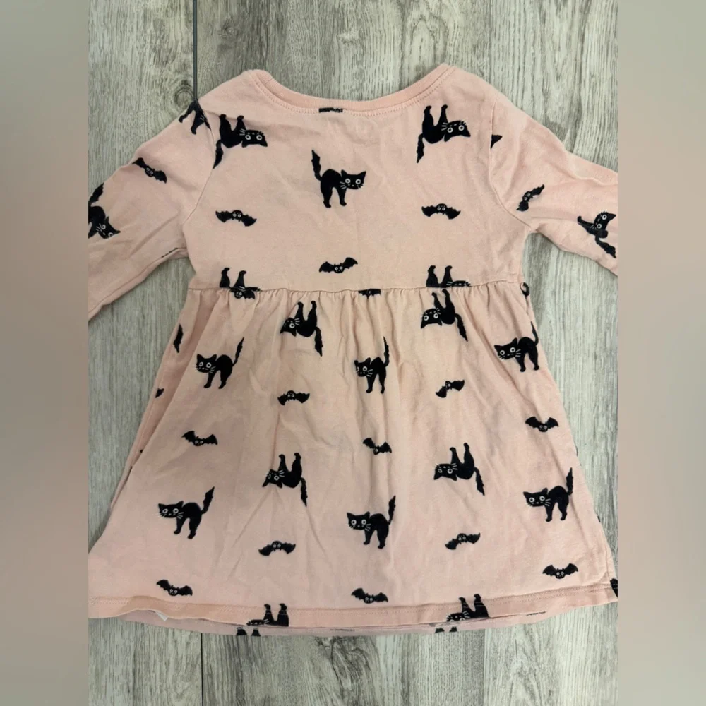 Old Navy Pink Dress with Black Cat Print - Picture 8 of 8